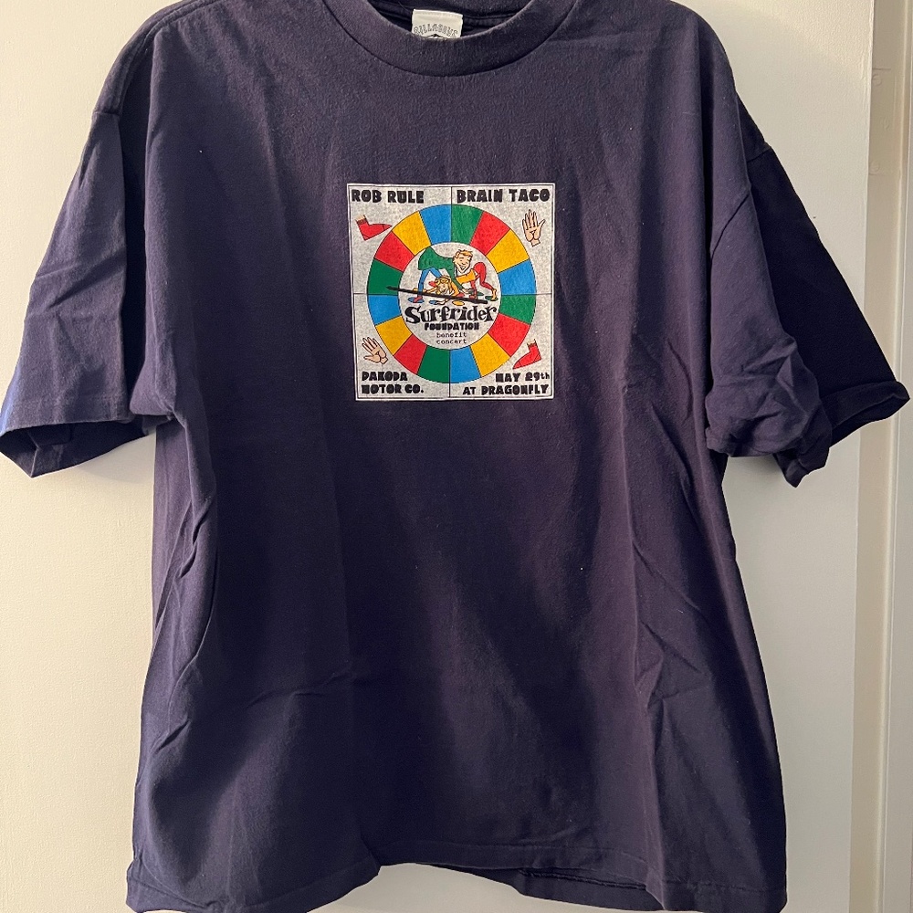 SURFRIDER FOUNDATION BENEFIT T-SHIRT - VINTAGE- NEW - XL